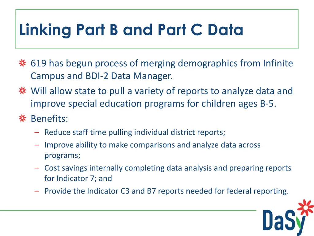 linking part b and part c data