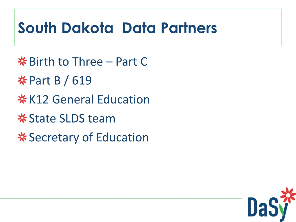 south dakota data partners