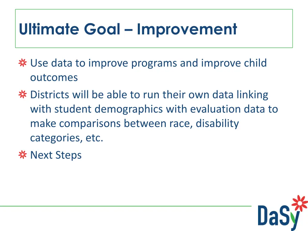 ultimate goal improvement