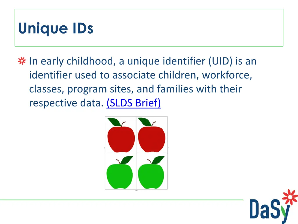 unique ids