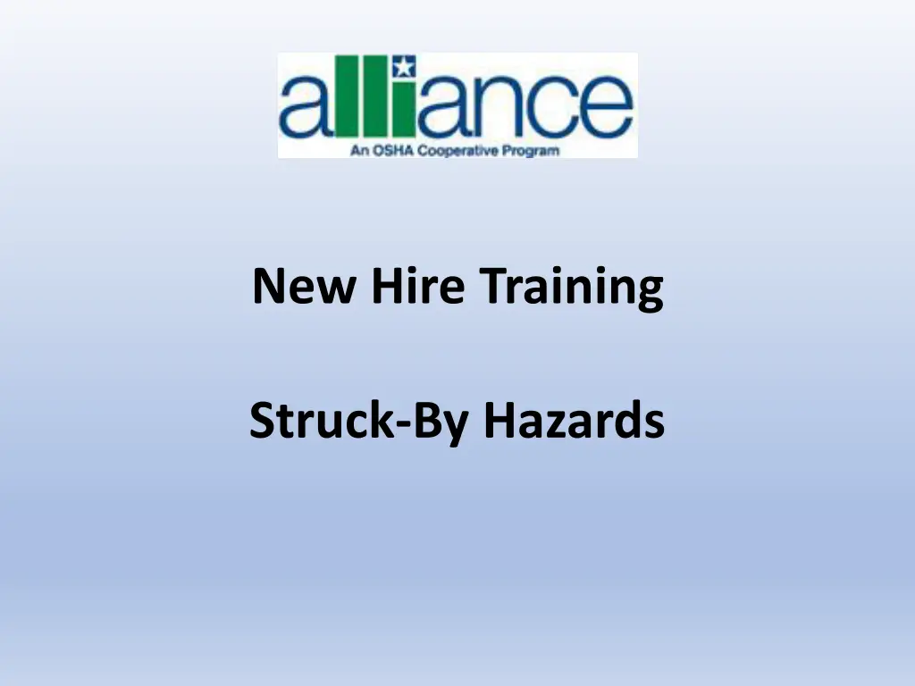new hire training