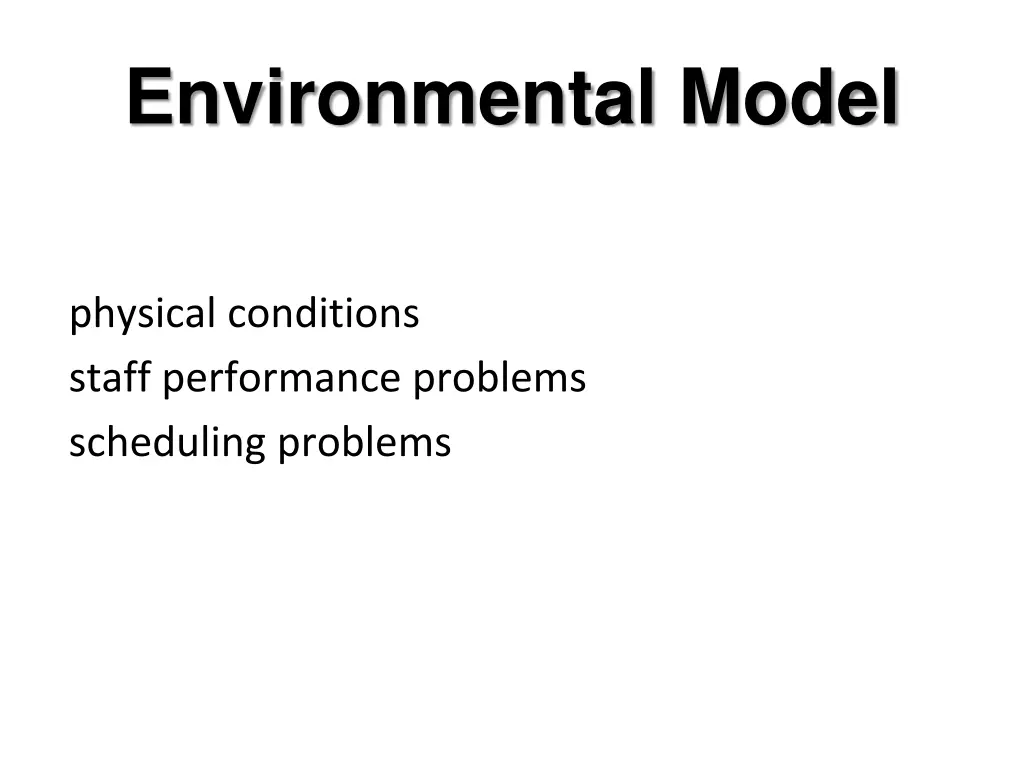 environmental model