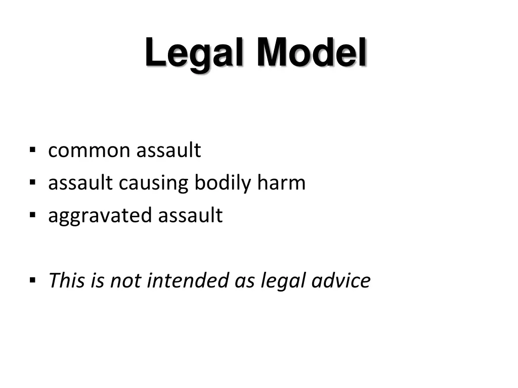 legal model