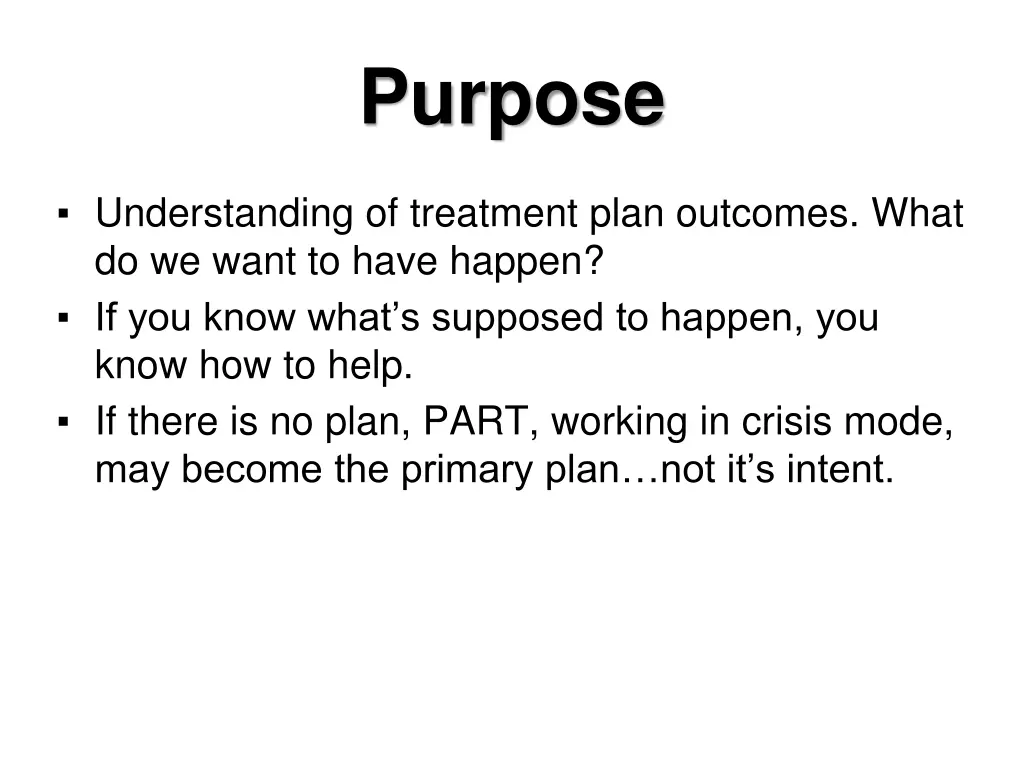 purpose