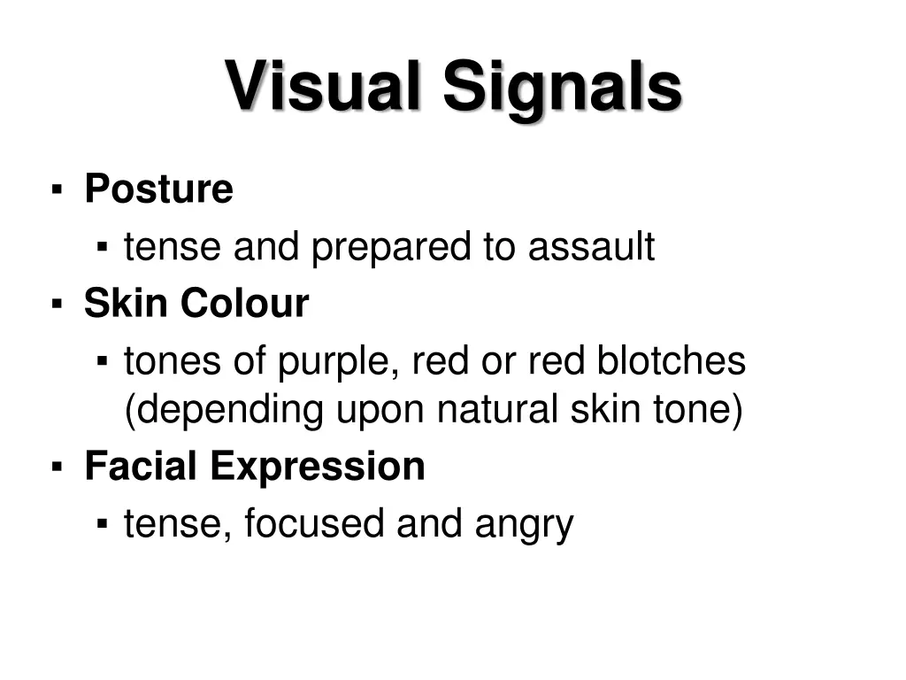 visual signals 1
