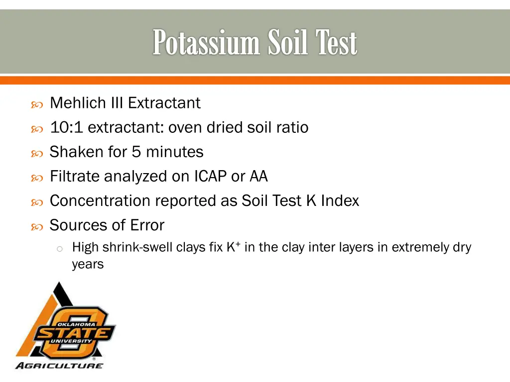 potassium soil test