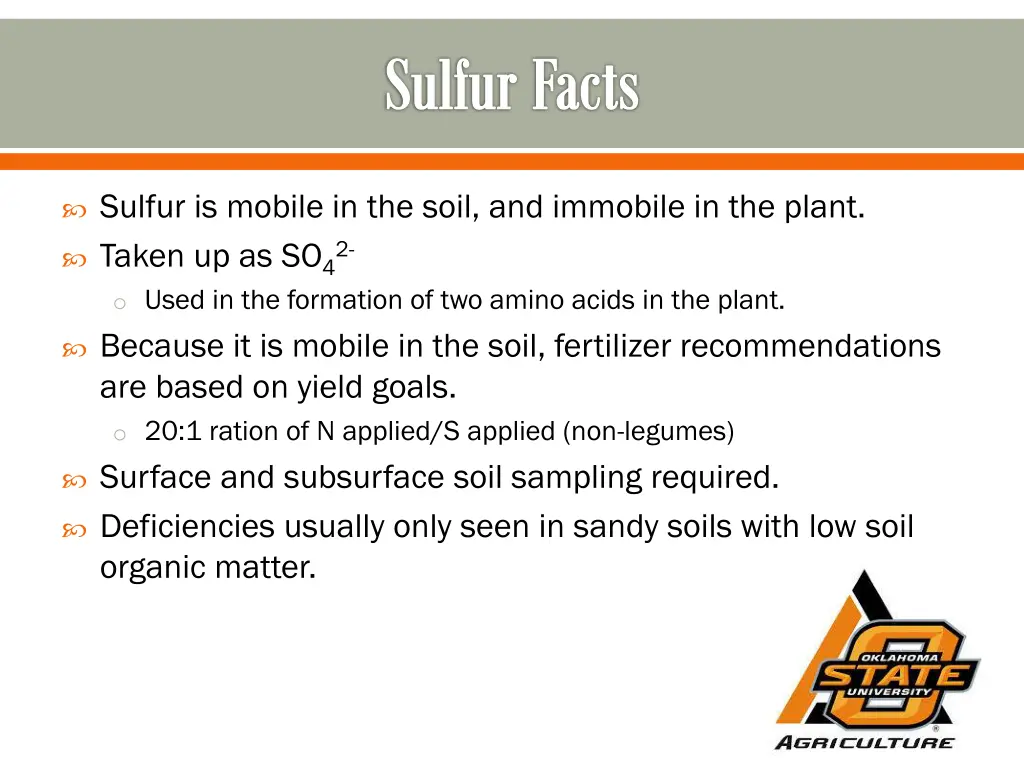 sulfur facts