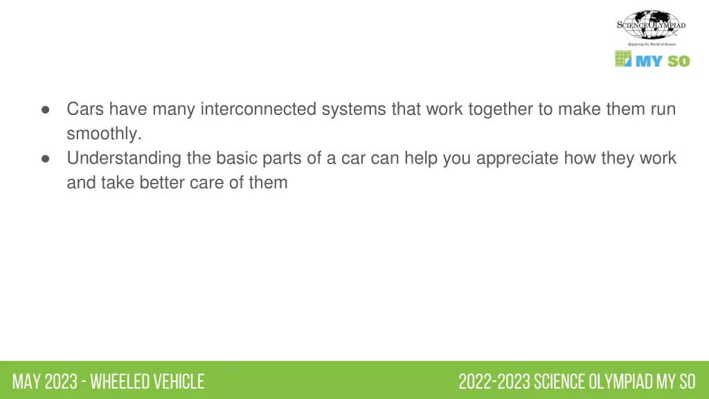 cars have many interconnected systems that work