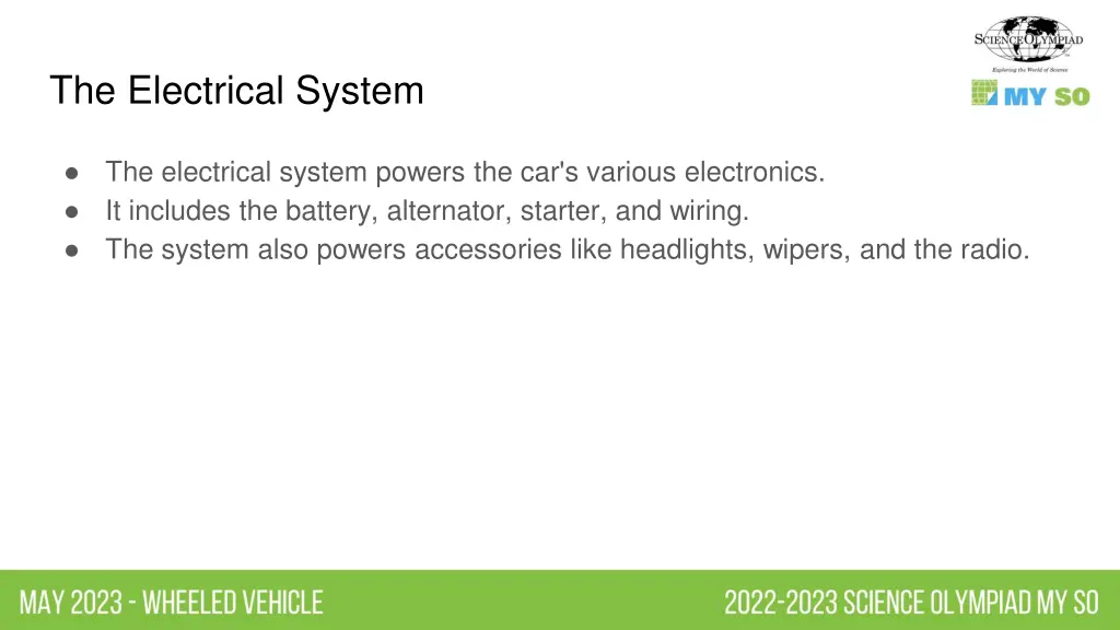 the electrical system