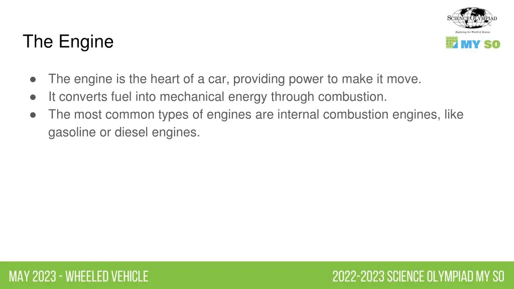 the engine