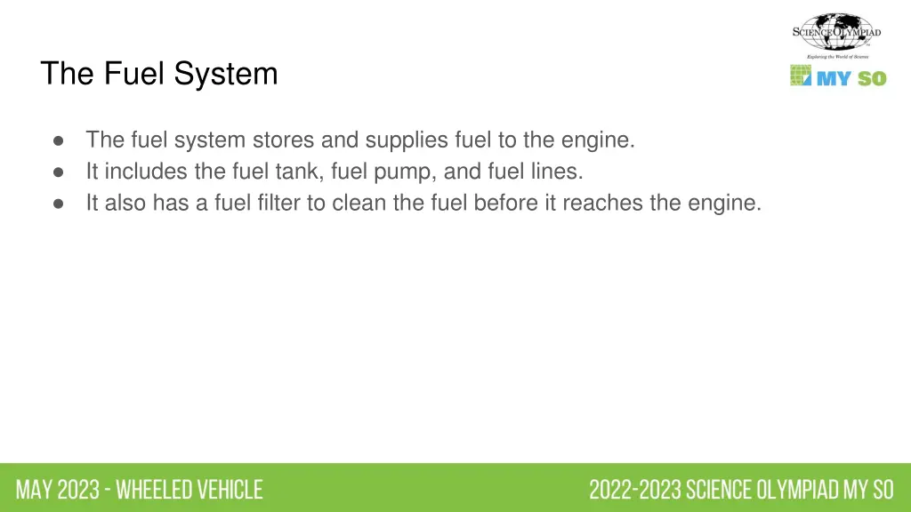 the fuel system