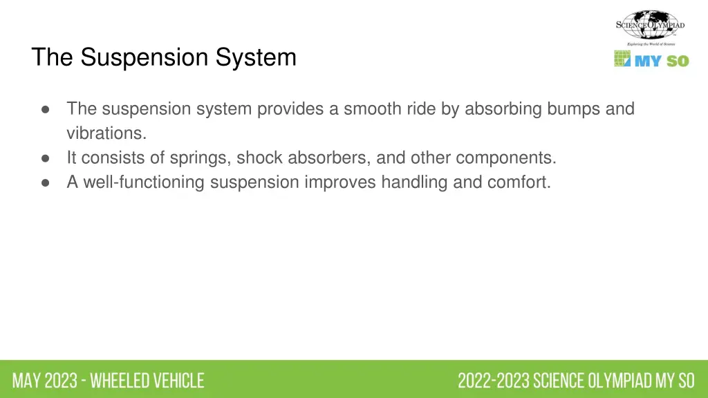 the suspension system