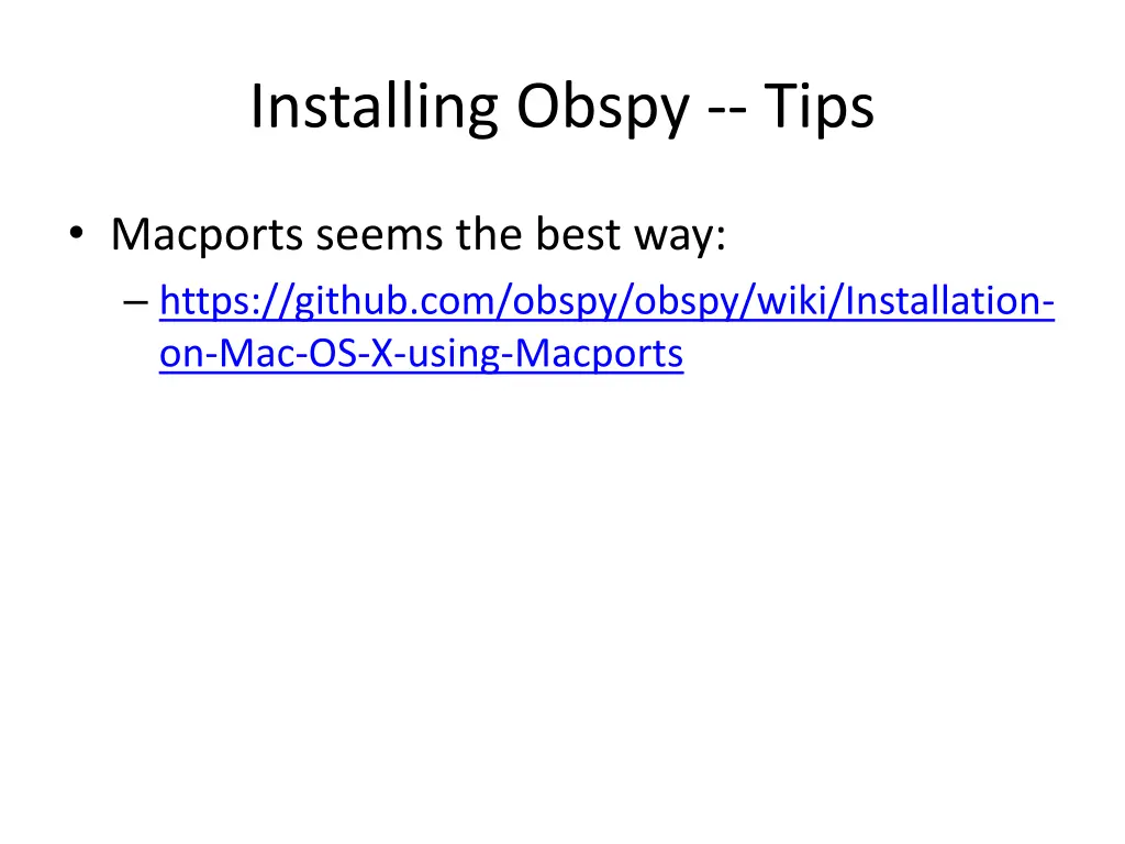 installing obspy tips