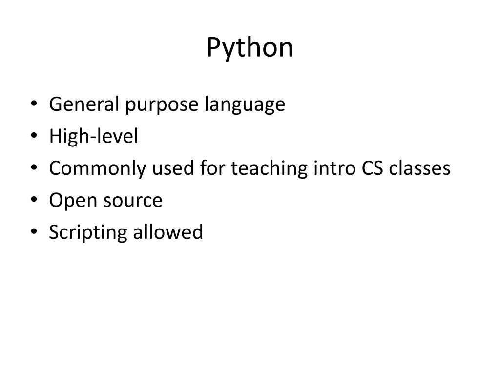 python