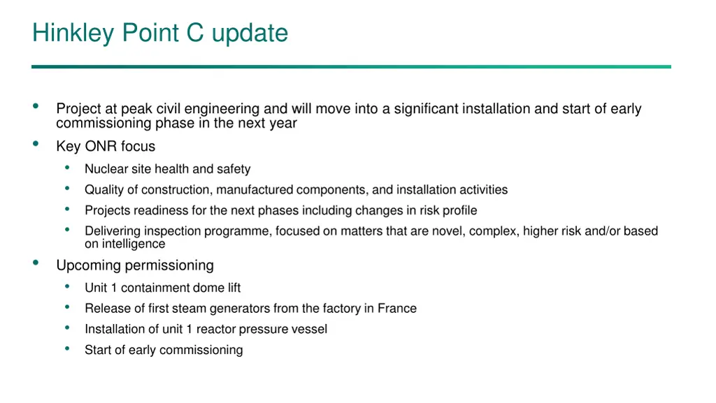 hinkley point c update