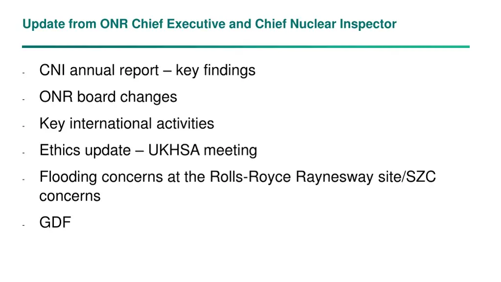 update from onr chief executive and chief nuclear 1