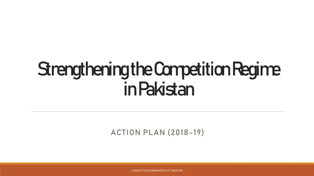 strengthening the c om petition r egim