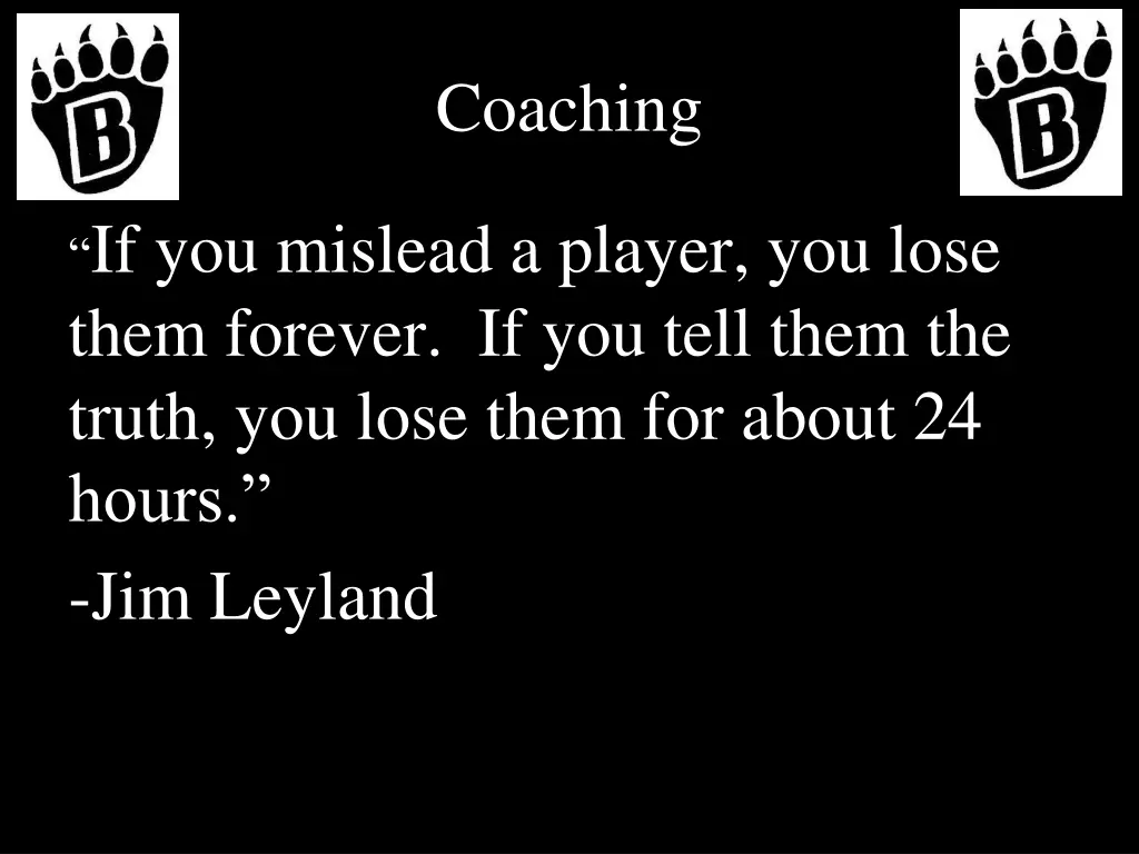 coaching