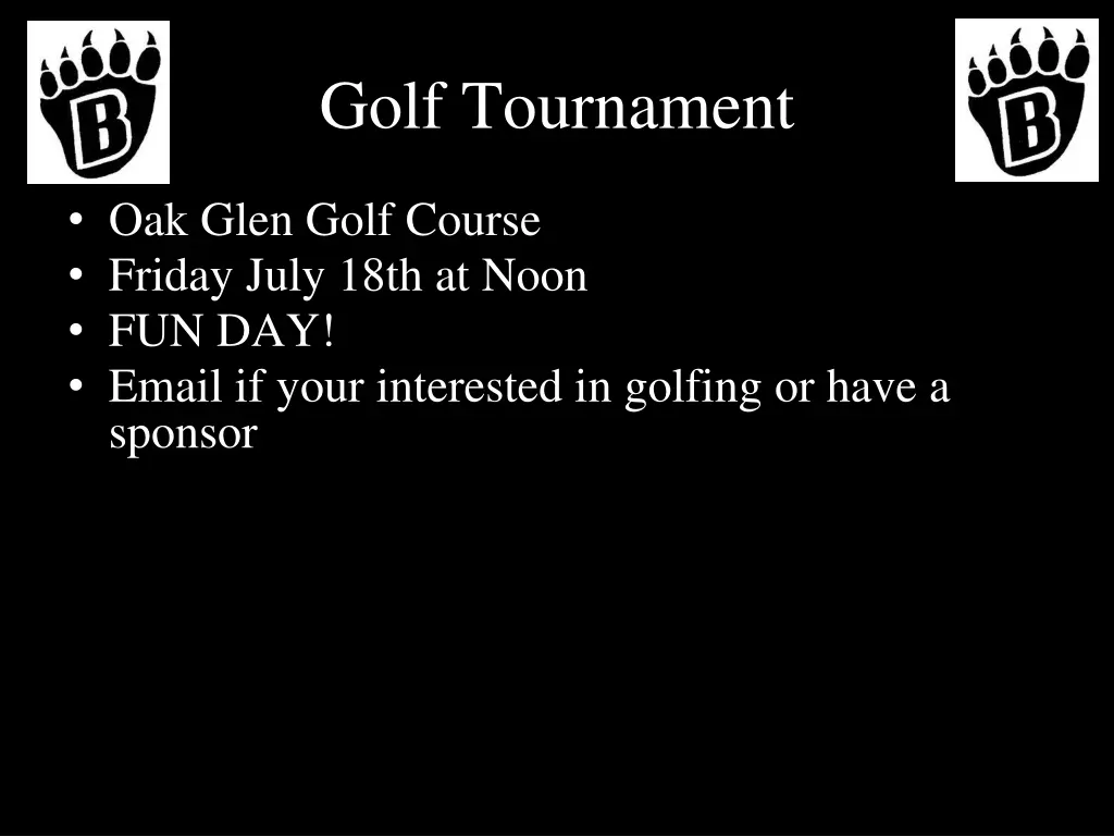 golf tournament