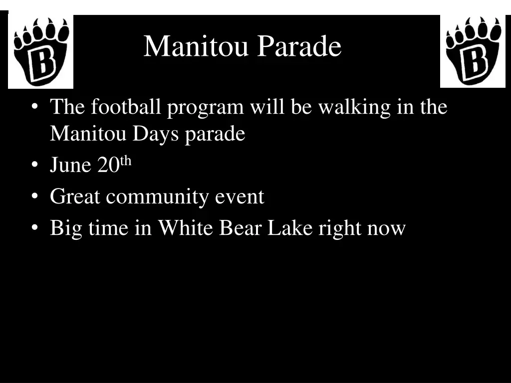 manitou parade