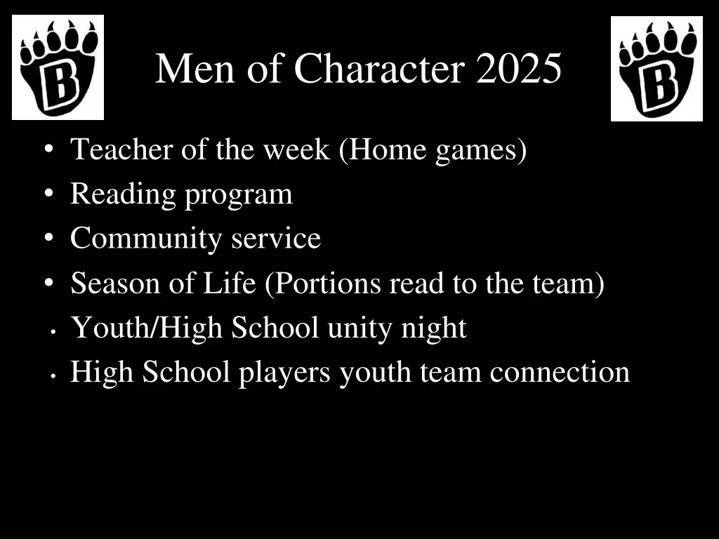 men of character 2025