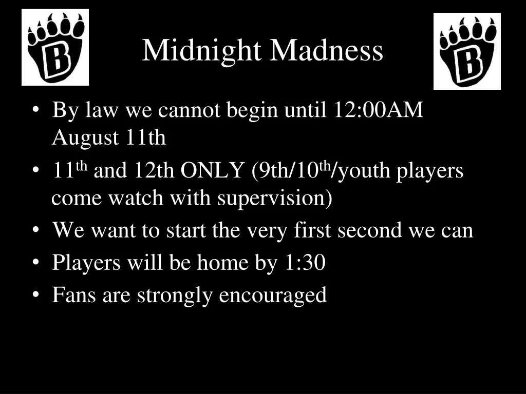 midnight madness