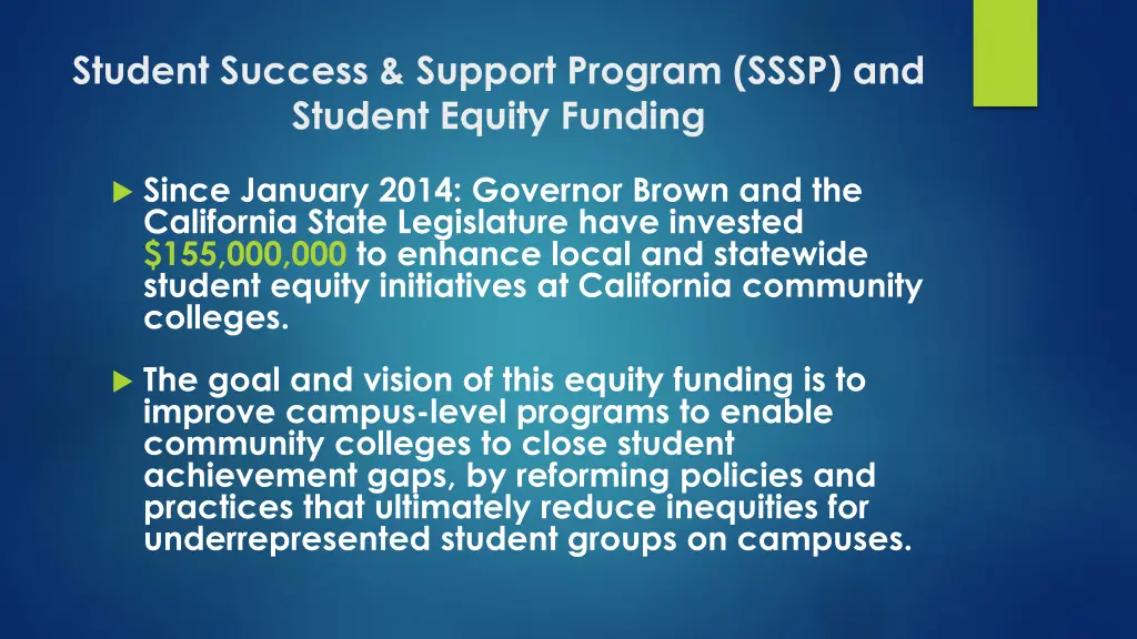 student success support program sssp and student