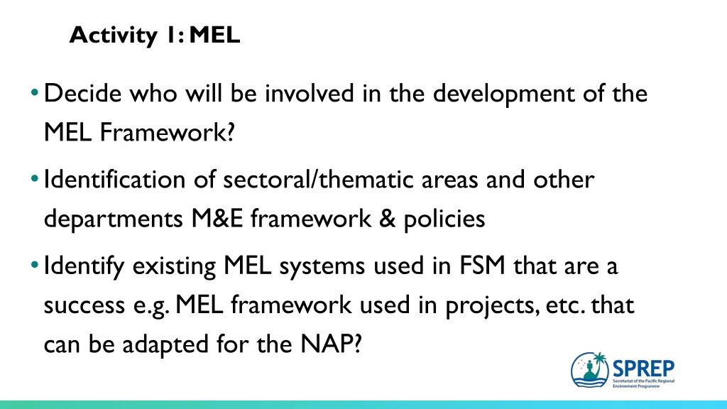 activity 1 mel
