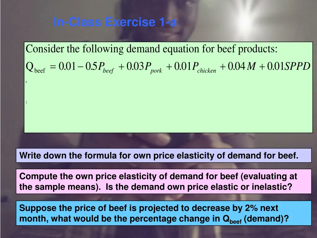 in class exercise 1 a