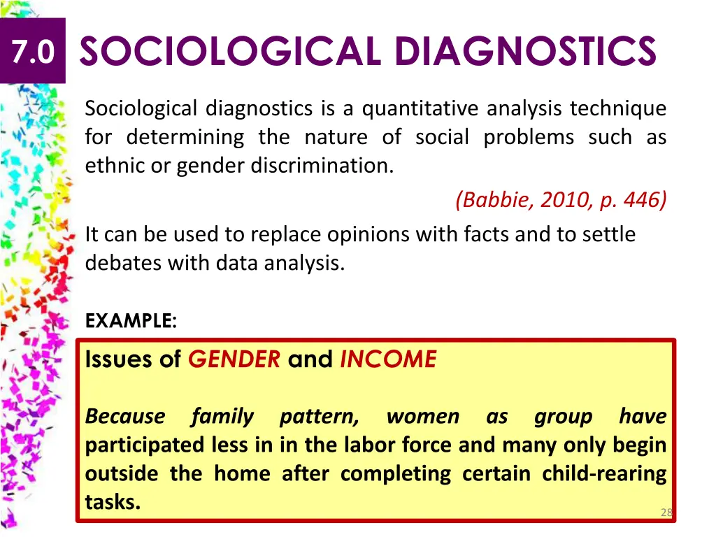 7 0 sociological diagnostics
