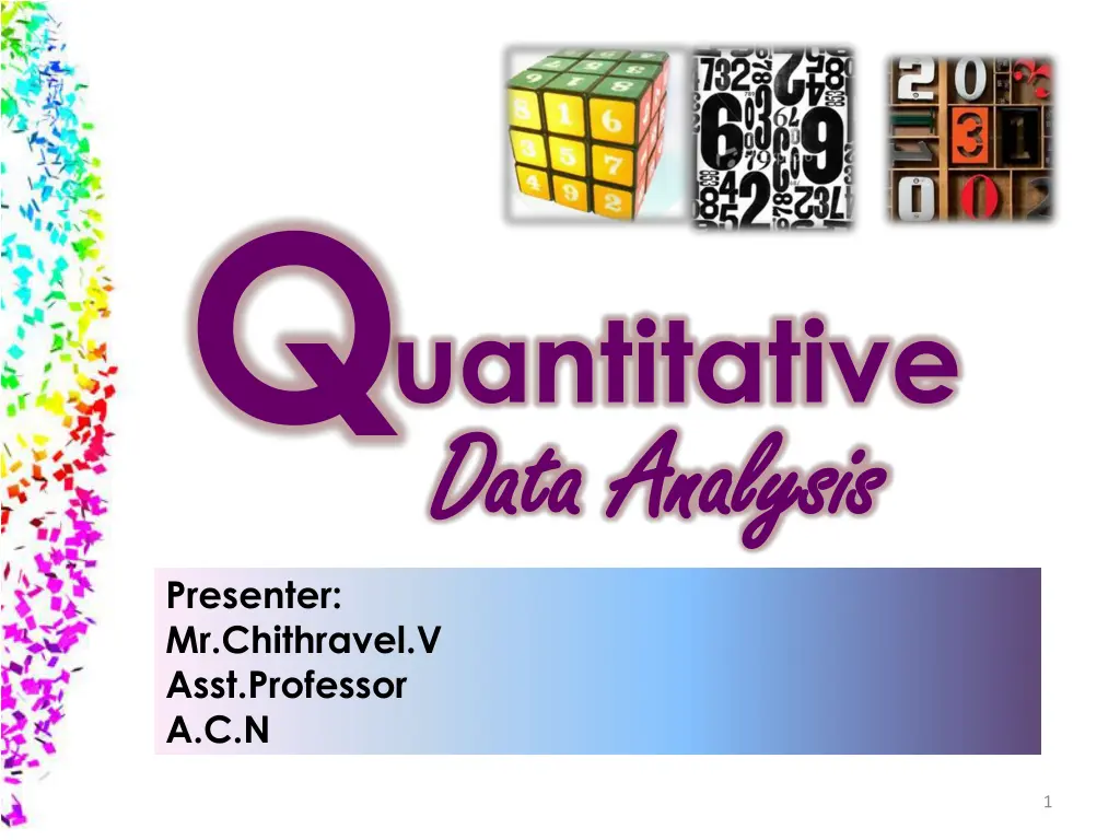 q uantitative data analysis data analysis