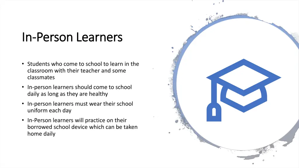 in in person learners person learners