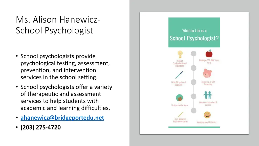 ms alison hanewicz school psychologist