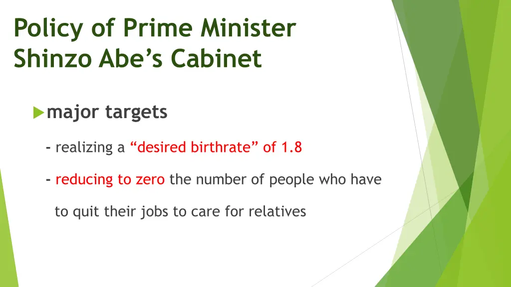 policy of prime minister shinzo abe s cabinet