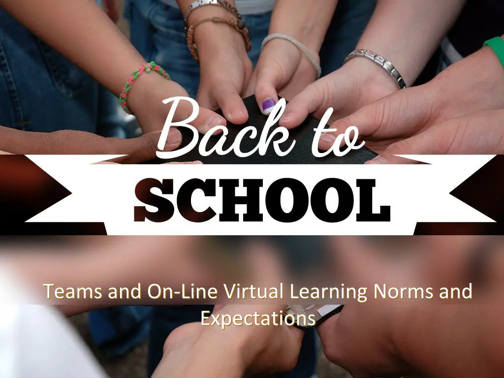 teams and on line virtual learning norms