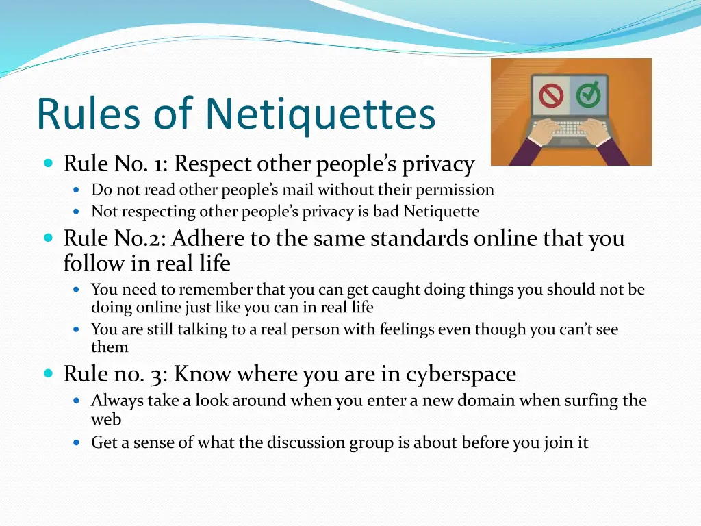 rules of netiquettes