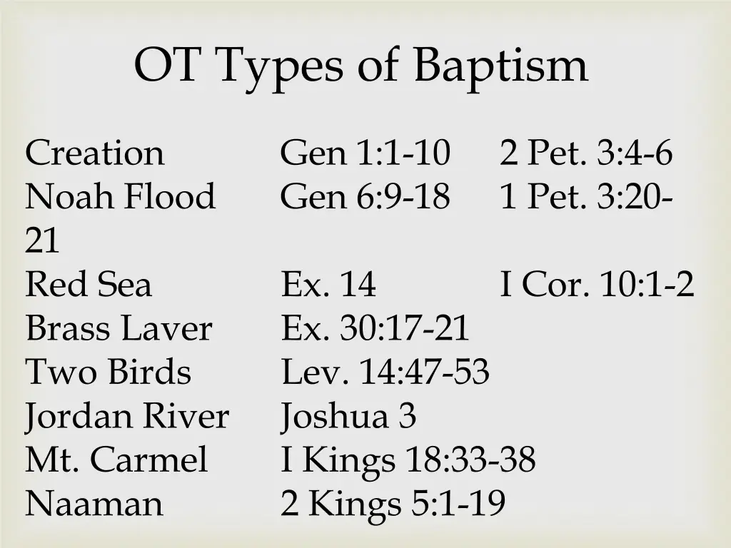 ot types of baptism