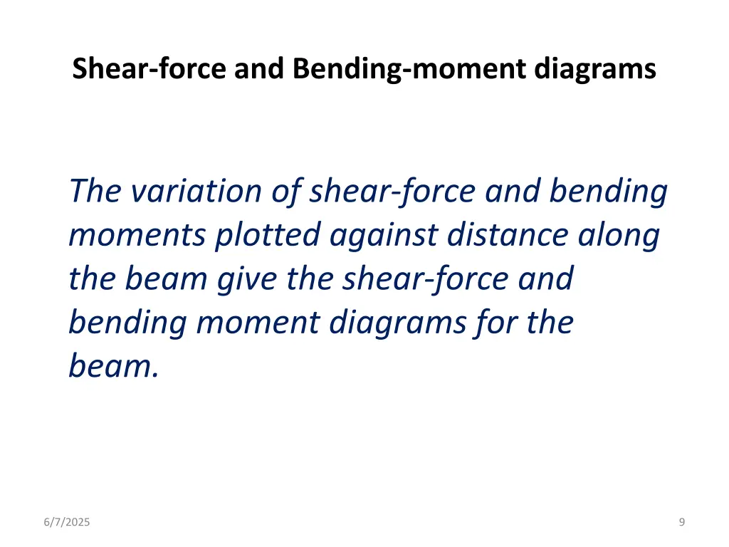 shear force and bending moment diagrams