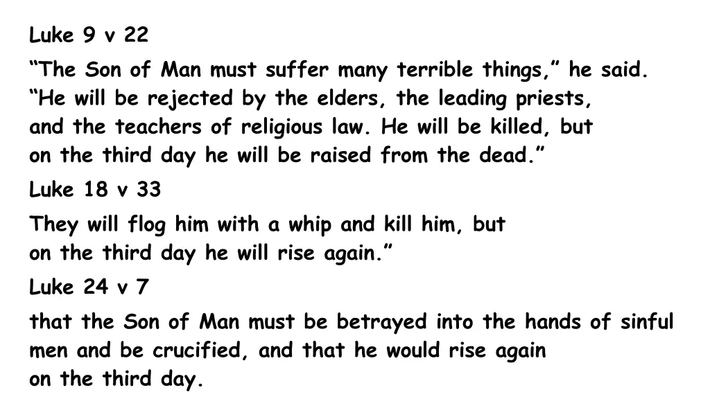 luke 9 v 22 the son of man must suffer many