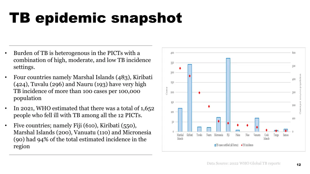 tb epidemic snapshot