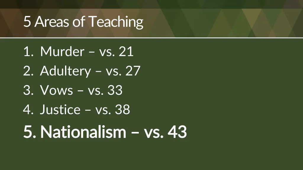 5 areas of teaching 4