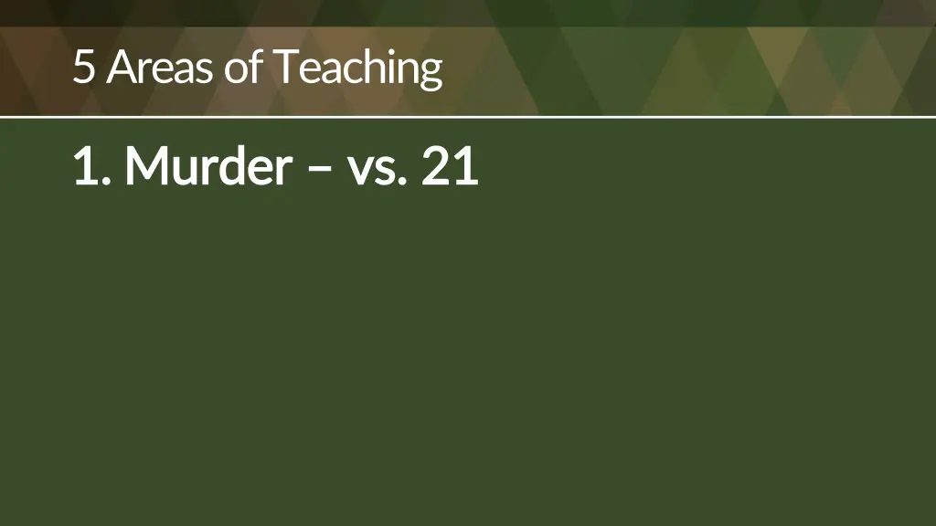 5 areas of teaching