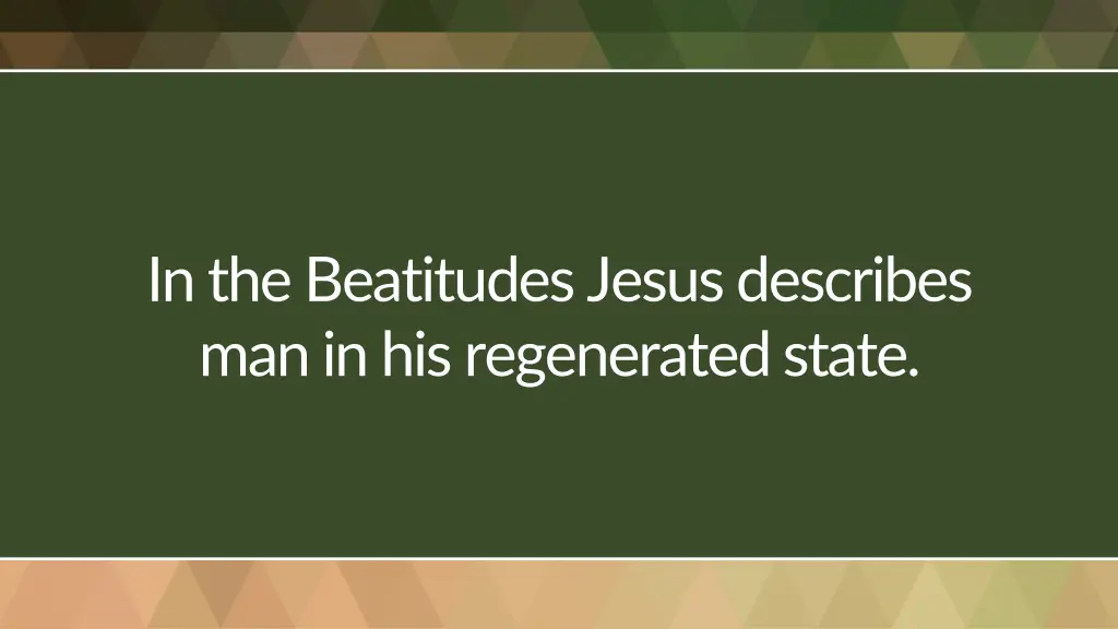 in the beatitudes jesus describes