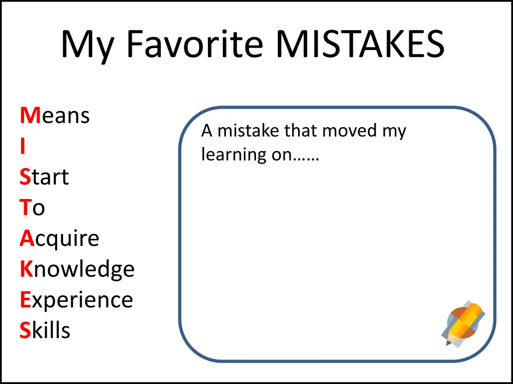 my favorite mistakes