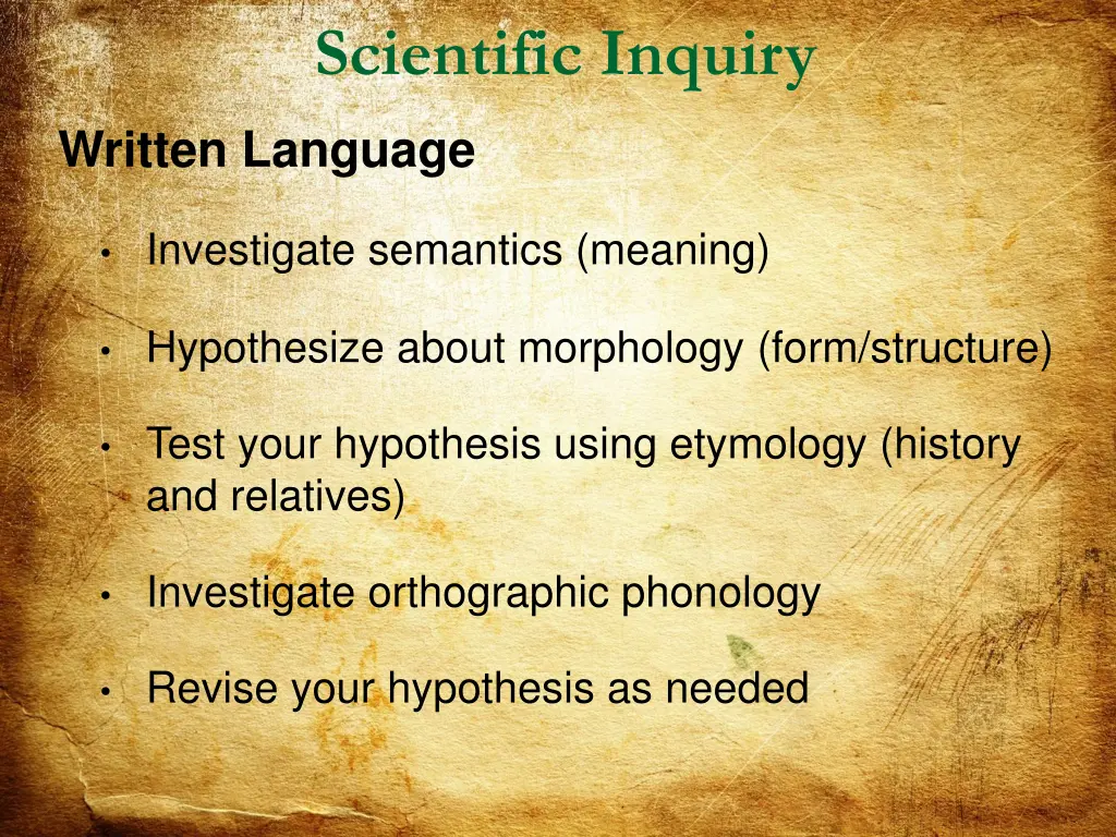 scientific inquiry