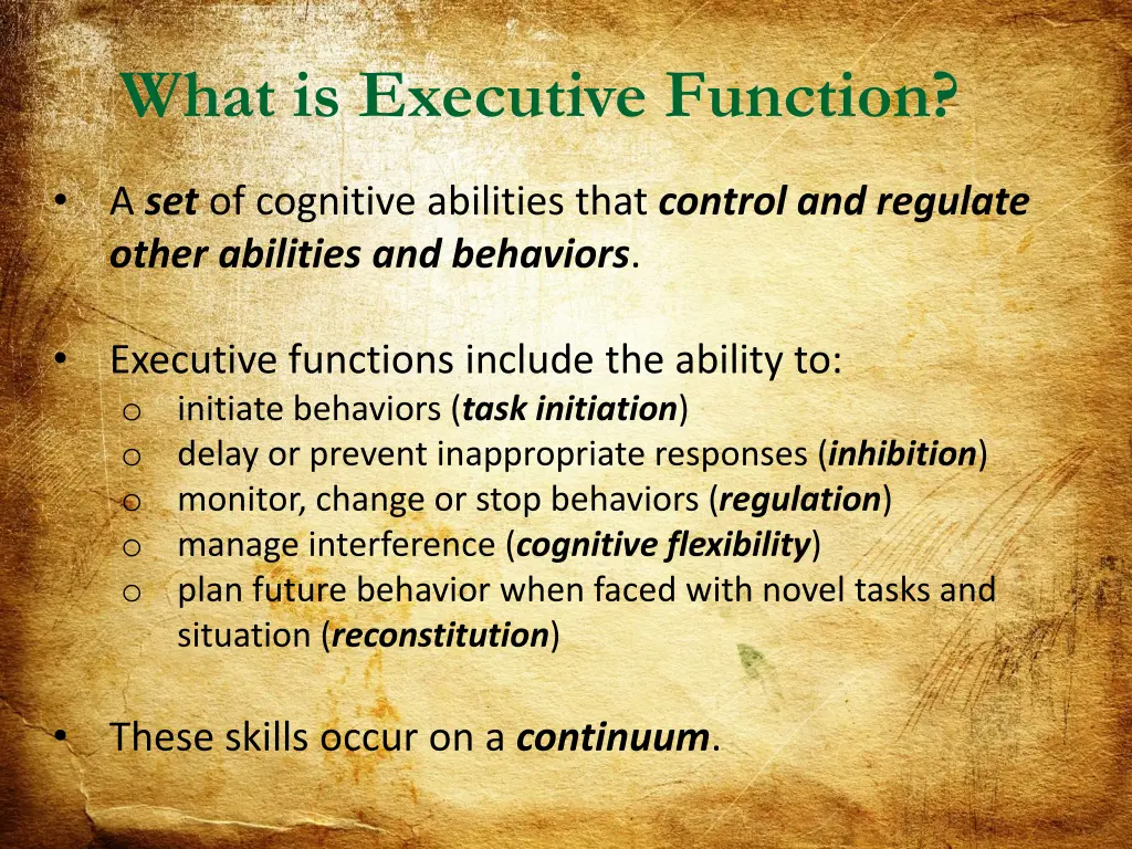 what is executive function