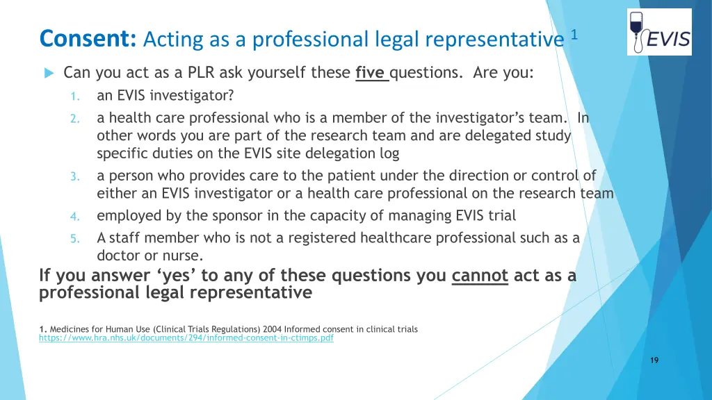 consent acting as a professional legal