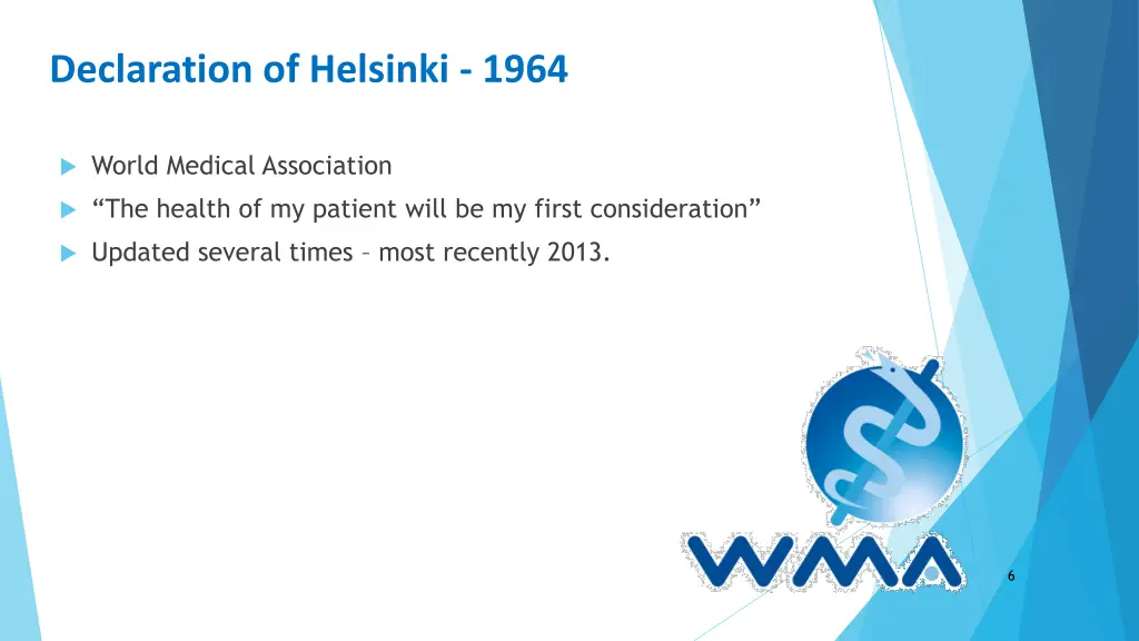 declaration of helsinki 1964