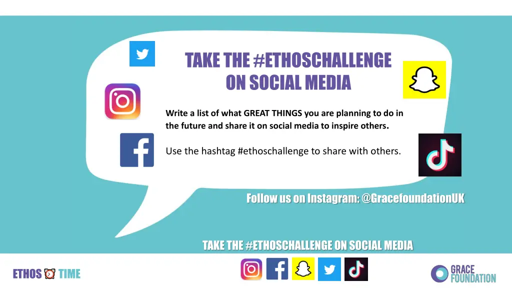 take the ethoschallenge on social media