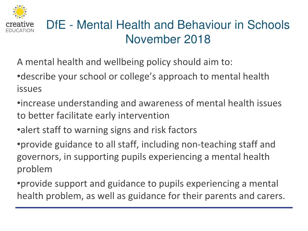 dfe mental health and behaviour in schools 1
